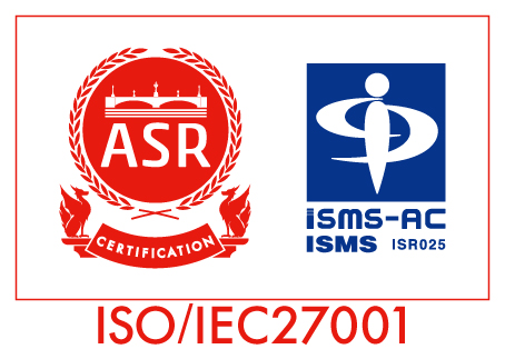 We have recei­ved ISO/IEC 27001:2013 / JIS Q 27001:2014 certification!